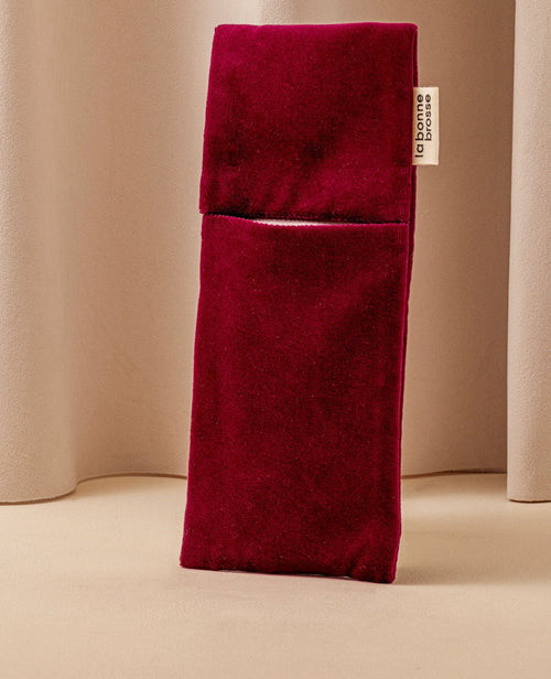 La Pochette "Brosse Ronde" Rouge Cerise