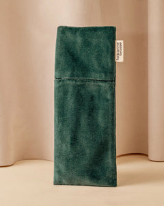 La Pochette "Brosse Ronde" Vert Émeraude