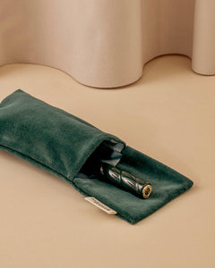 La Pochette "Grande Brosse" Vert Émeraude