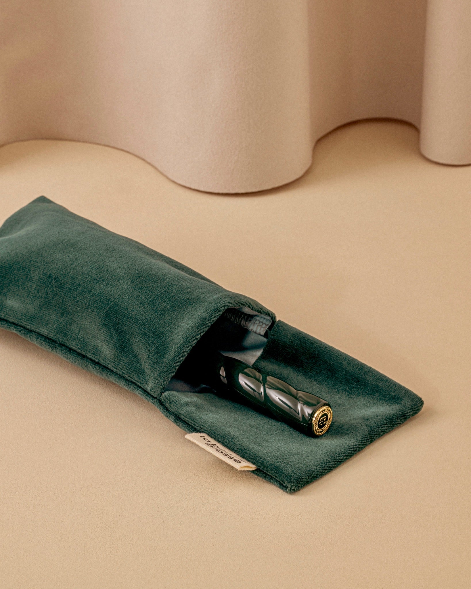 La Pochette "Grande Brosse" Vert Émeraude